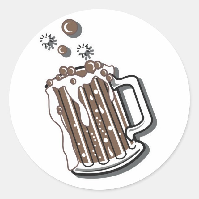 Adesivo gráfico de root beer estilo retrô (Frente)