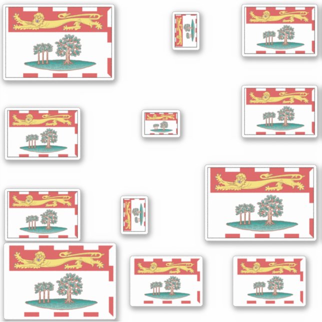 Adesivo Gráfico de Sinalizadores do Príncipe Edward Island (Frente)