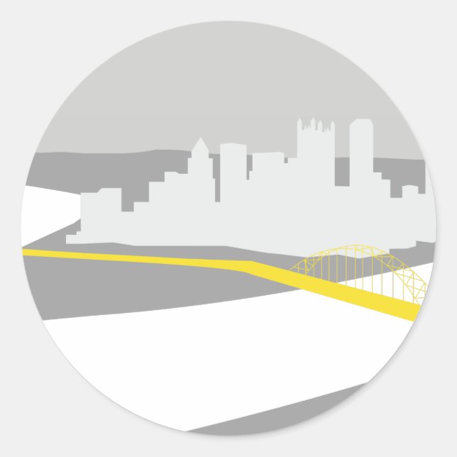 Adesivo Gráfico do horizonte Pittsburgh (Frente)