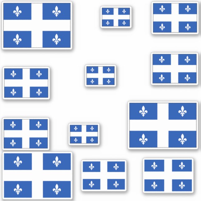 Adesivo Gráfico do Quebec Flags (Frente)