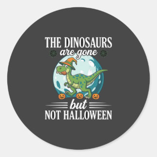 Adesivo Gráfico engraçado de dinossauro de Halloween bruxa