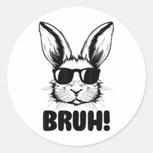 Adesivo Gráfico Engraçado Dia da Páscoa Bunny Bruh Para Ho