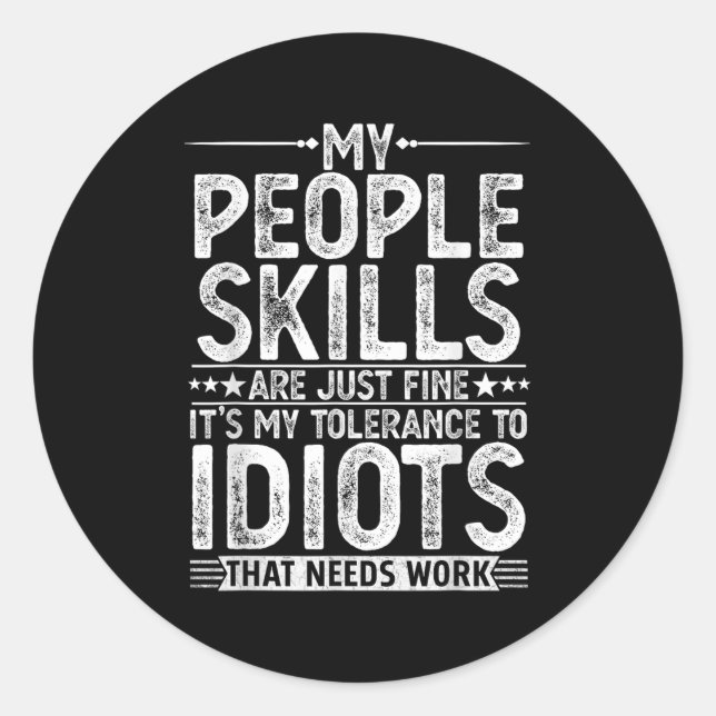 Adesivo Gráfico Engraçado Para Homens Mulheres Adultas Hum (Frente)