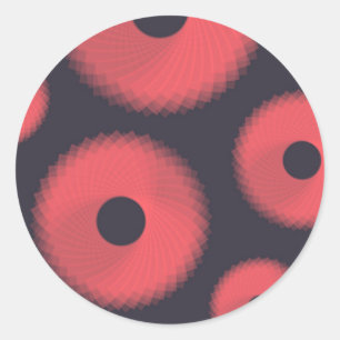 Adesivo Gráfico geométrico vermelho, moderno, urbano, di