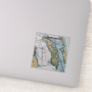 Adesivo Gráfico NC da Ilha Roanoke