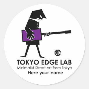 Adesivo Gráficos de Baixista Urbano Moderno - Tokyo Edge L