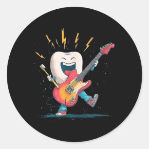 Adesivo Gráficos de Escova de Dentes e Guitarra Elétrica p