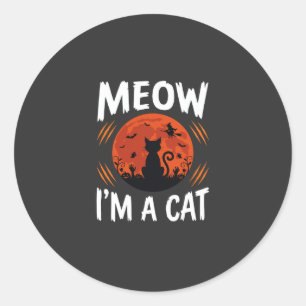 Adesivo Gráficos de Silhueta de Gato de Halloween Engraçad