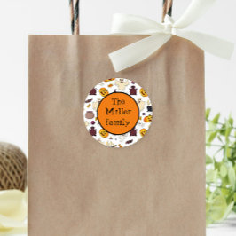 Adesivo Gráficos do Dia das Bruxas Personalizados Monogram