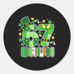 Adesivo Gráficos do Dia de São Patrício Bruh 67 Com Trevos