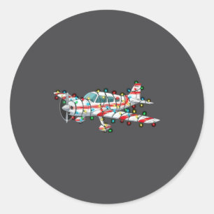Adesivo Gráficos Engraçados de Avião de Natal Luzes Amante