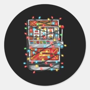 Adesivo Gráficos Engraçados de Natal de Máquina Caça-Níque