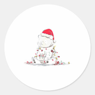 Adesivo Gráficos Engraçados de Natal de Panda Amante de Lu