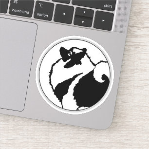 Adesivo Gráficos Keeshond - Arte de Cachorro Original
