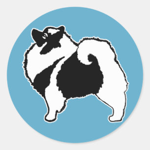 Adesivo Gráficos Keeshond - Arte de Cachorro Original