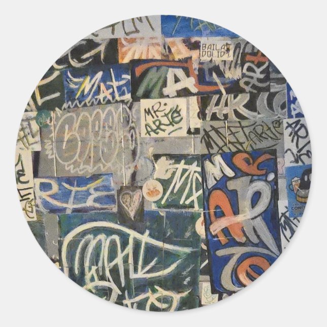 Adesivo Grafite colorido (Frente)