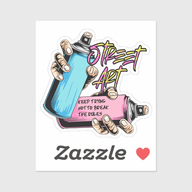 Adesivo Grafite de Arte Urbano (Folha)