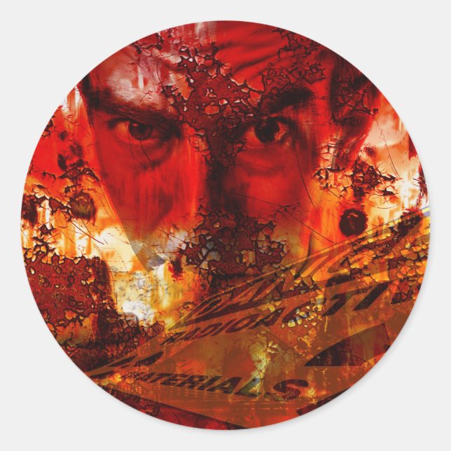 Adesivo Grafite Vermelho (Frente)