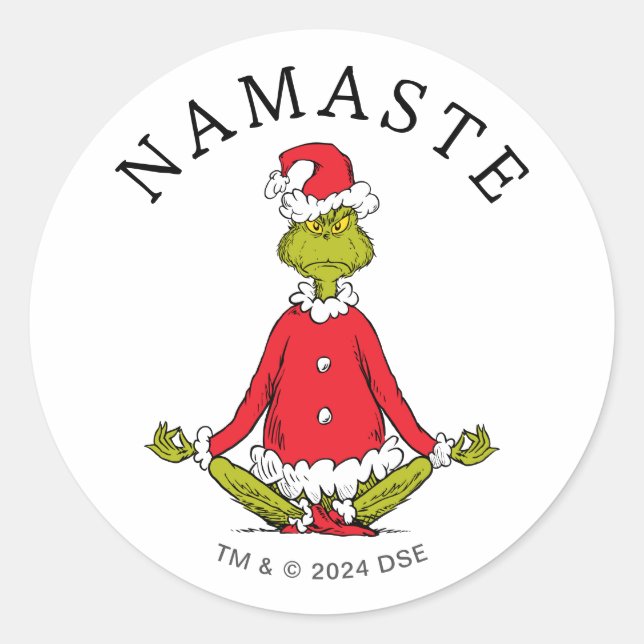 Adesivo Gralha | Namaste Santa Claus (Frente)