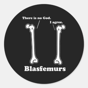 Adesivo gramática blasfemos, biologia engraçada
