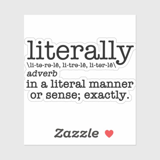 Adesivo Gramática em Inglês de Definição Literária (Folha)