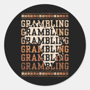 Adesivo Grambling Hbcu Com Africano Alumni Negro Histórico