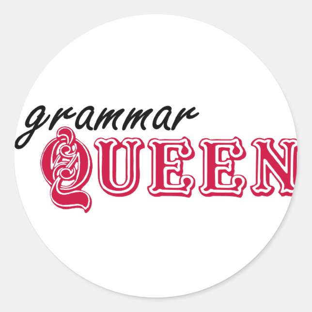 Adesivo Grammar Queen (Frente)