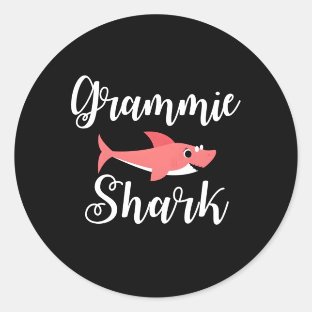 Adesivo Grammie Shark Para A Avó (Frente)