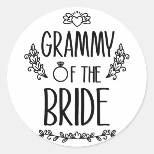 Adesivo Grammy Da Família Da Festa de casamento