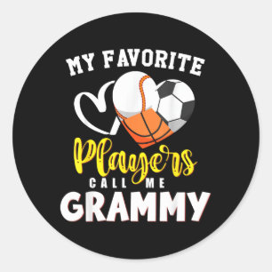 Adesivo Grammy Jogadores de Futebol de Beisebol Favoritos