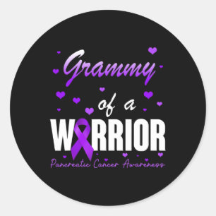 Adesivo Grammy of Câncer de pâncreas Warrior Ribbon Suppor