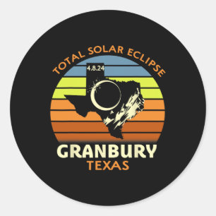 Adesivo Granbury Texas Total Solar Eclipse 2024