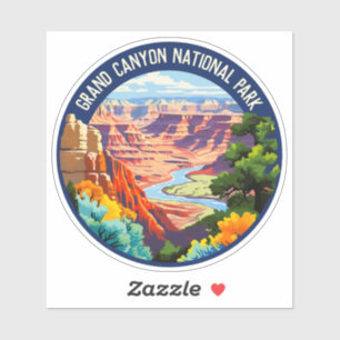 Adesivo Grand Canyon National Park Arizona Vintage Art