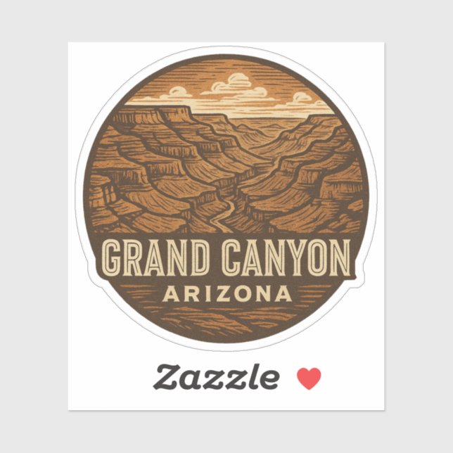 Adesivo Grand Canyon National Park Arizona Vinyl Sticker (Folha)