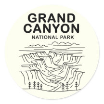 Grand Canyon National Park Line Art