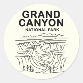 Adesivo Grand Canyon National Park Line Art