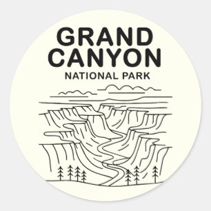 Adesivo Grand Canyon National Park Line Art