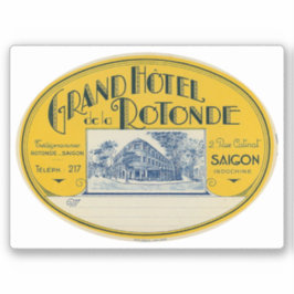 Adesivo Grand Hotel Rotonde Saigon Indochina