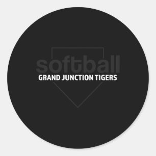 Adesivo Grand Junction Tigers Softll Placa do Home
