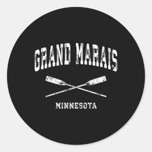 Adesivo Grand Marais Minnesota Cruzados Oars