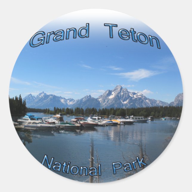 Adesivo Grand Teton, EUA, Montana National Park (Frente)