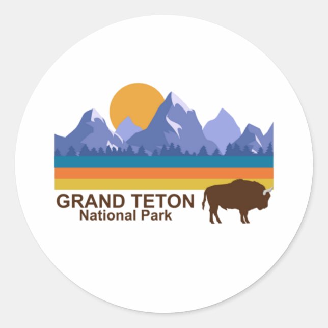 ADESIVO GRAND TETON NATIONAL PARK (Frente)
