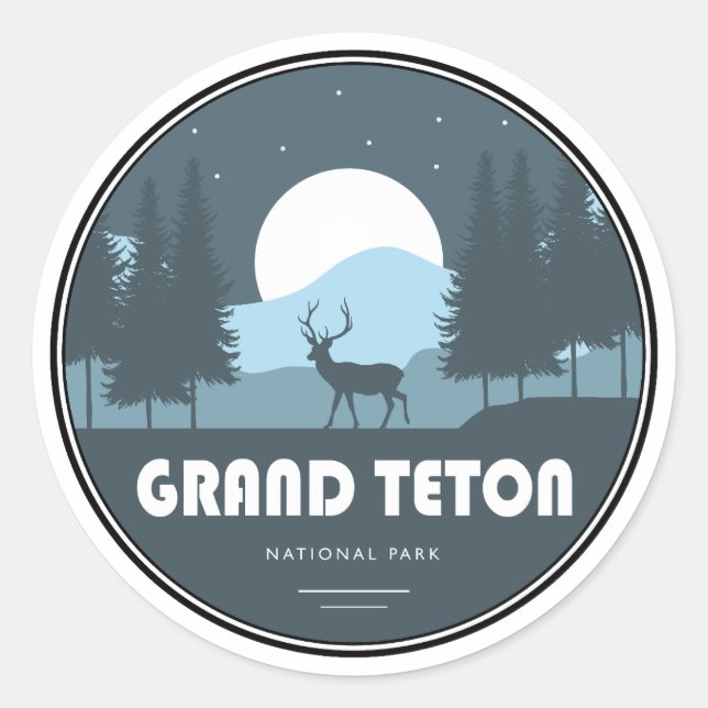 Adesivo Grand Teton National Park Deer (Frente)