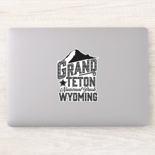 Adesivo Grand Teton National Park, Poster vintage Wyoming
