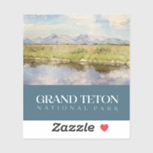 Grand Teton Sticker, Decal do Parque Nacional
