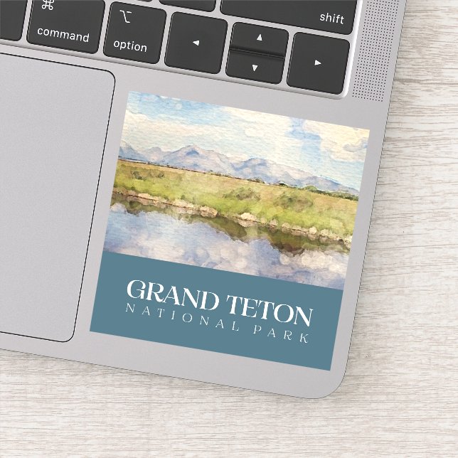 Adesivo Grand Teton Sticker, Decal do Parque Nacional (Detalhe)