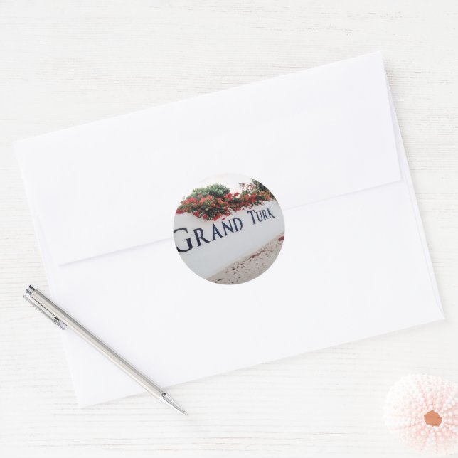 Adesivo Grand Turk Beach Scene (Envelope)