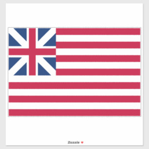 Adesivo Grand Union, 1ª Bandeira dos EUA das Colônias