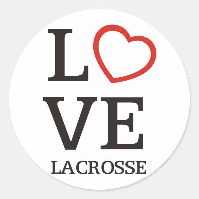 Adesivo Grande AMOR Lacrosse (Frente)