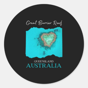 Adesivo Grande Barreira de Coral Queensland Austrália Souv